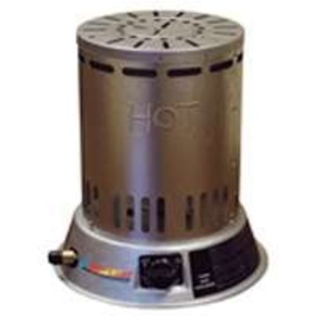 DURA HEAT LPC25 Convection Heater, 15,000 to 25,000 Btu, 600 sq-ft Heating Area, Liquid Propane, Silver LPC25